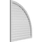 Ekena Millwork Quarter Round Top Right Surface Mount PVC Gable Vent w/ 2"W x 2"P Brickmould Sill Frame, 36"W x 42"H GVPQR36X4203SF - alternate 4